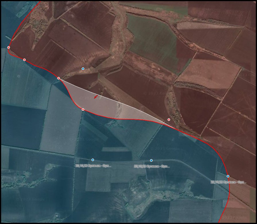 30,11,23 Карта — Зона СВО. Обновления на карте Война за раздел Украины в связи с событиями за 24-29 ноября: — на Купянском...