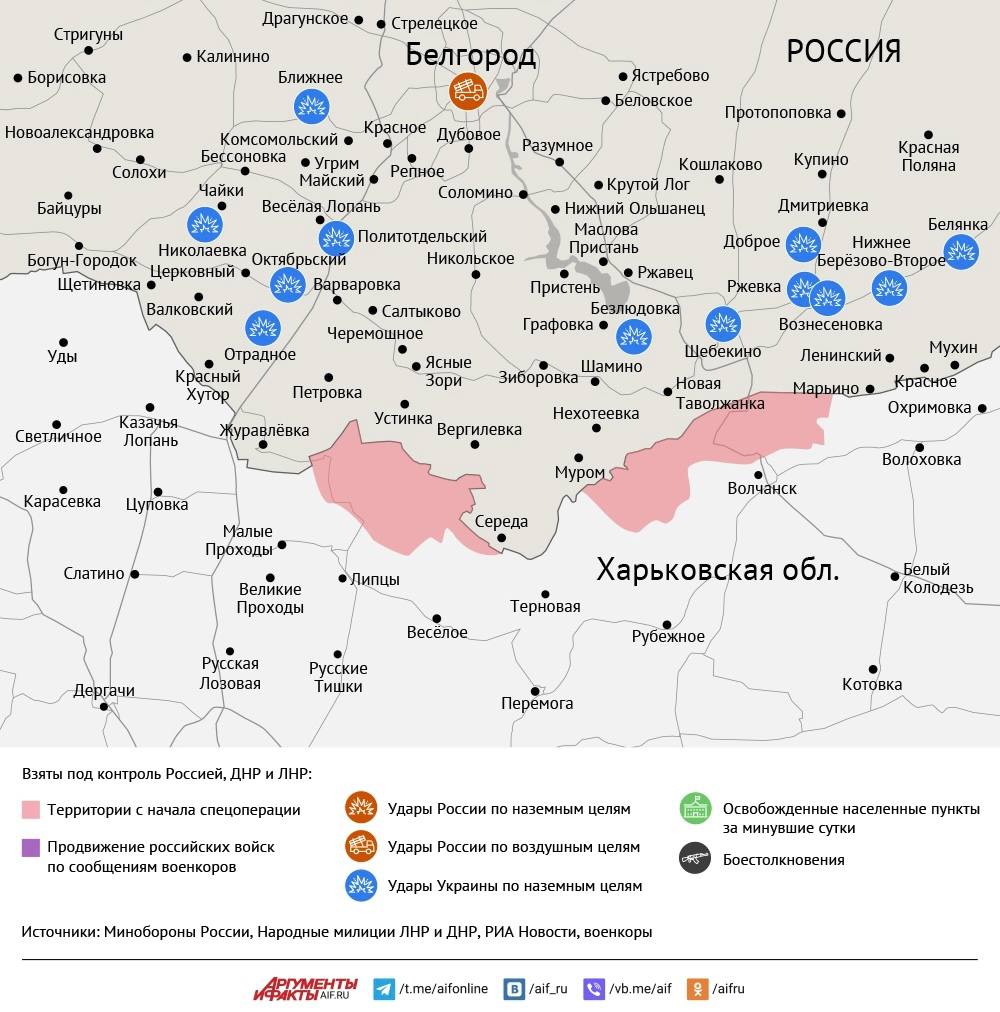 Карта боевых действий в зоне СВО на 21 июня 2025 года